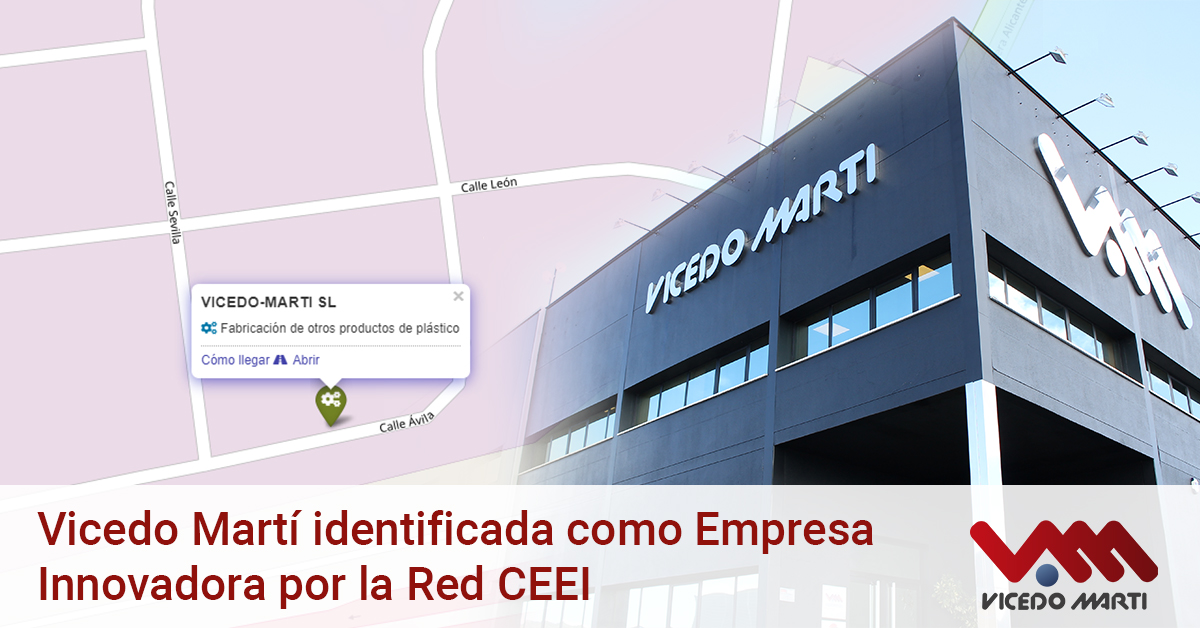 Vicedo Martí identificada como Empresa Innovadora por la Red CEEI