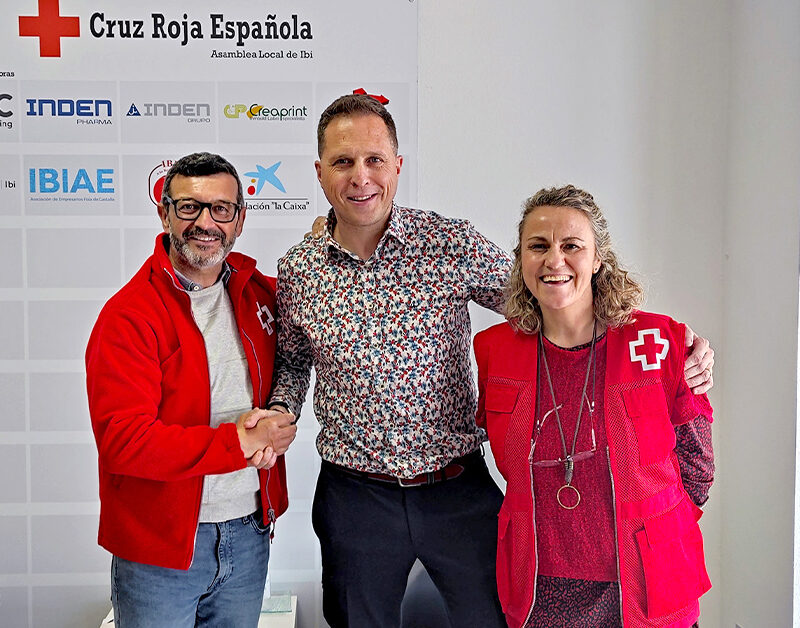 La empresa Vicedo Martí, nuevo socio de la Asamblea Local de la Cruz Roja de Ibi